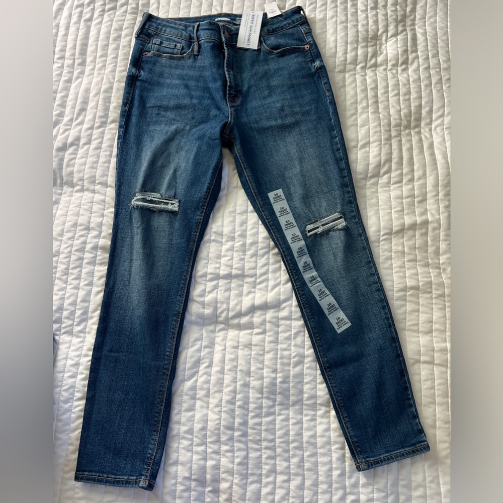 New Old Navy size 10 short Rockstar Super Skinny High Rise Secret Slim Pockets